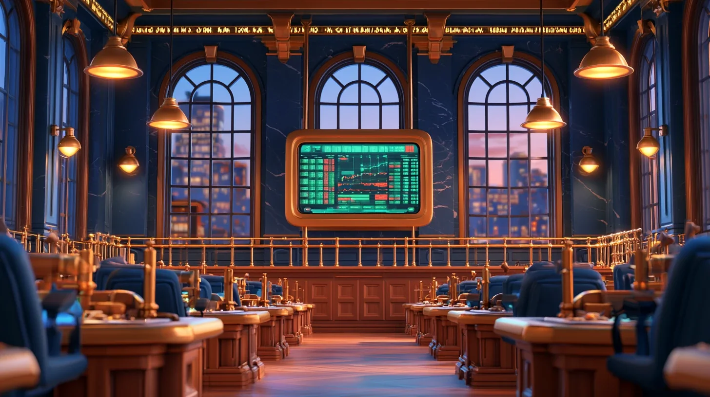 The trading floor — climb the market board